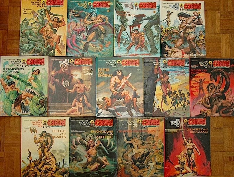Conan, bijna complete stripboekserie., Complete serie of reeks, Ophalen, Zo goed als nieuw, Europa