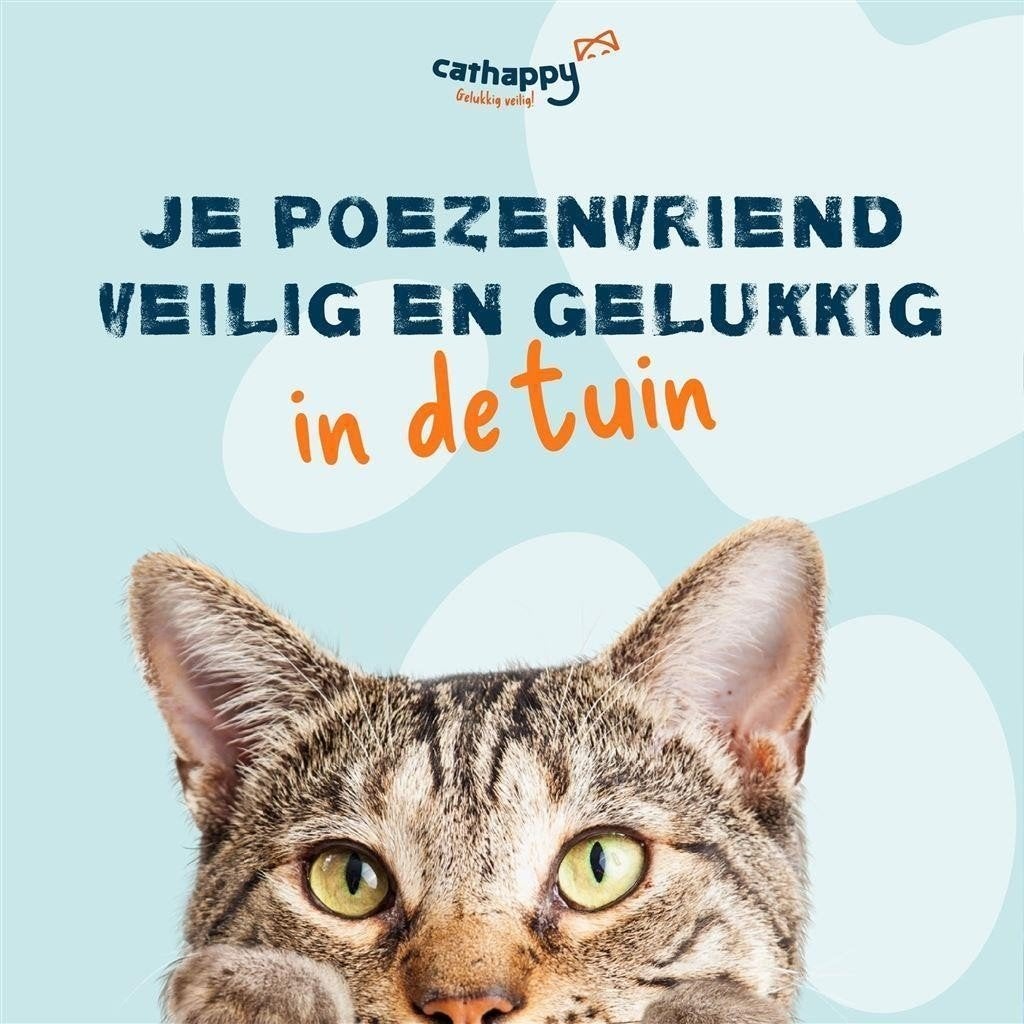 Cathappy - Kattengaas systeem - Incl. beugels, Ophalen of Verzenden, Nieuw