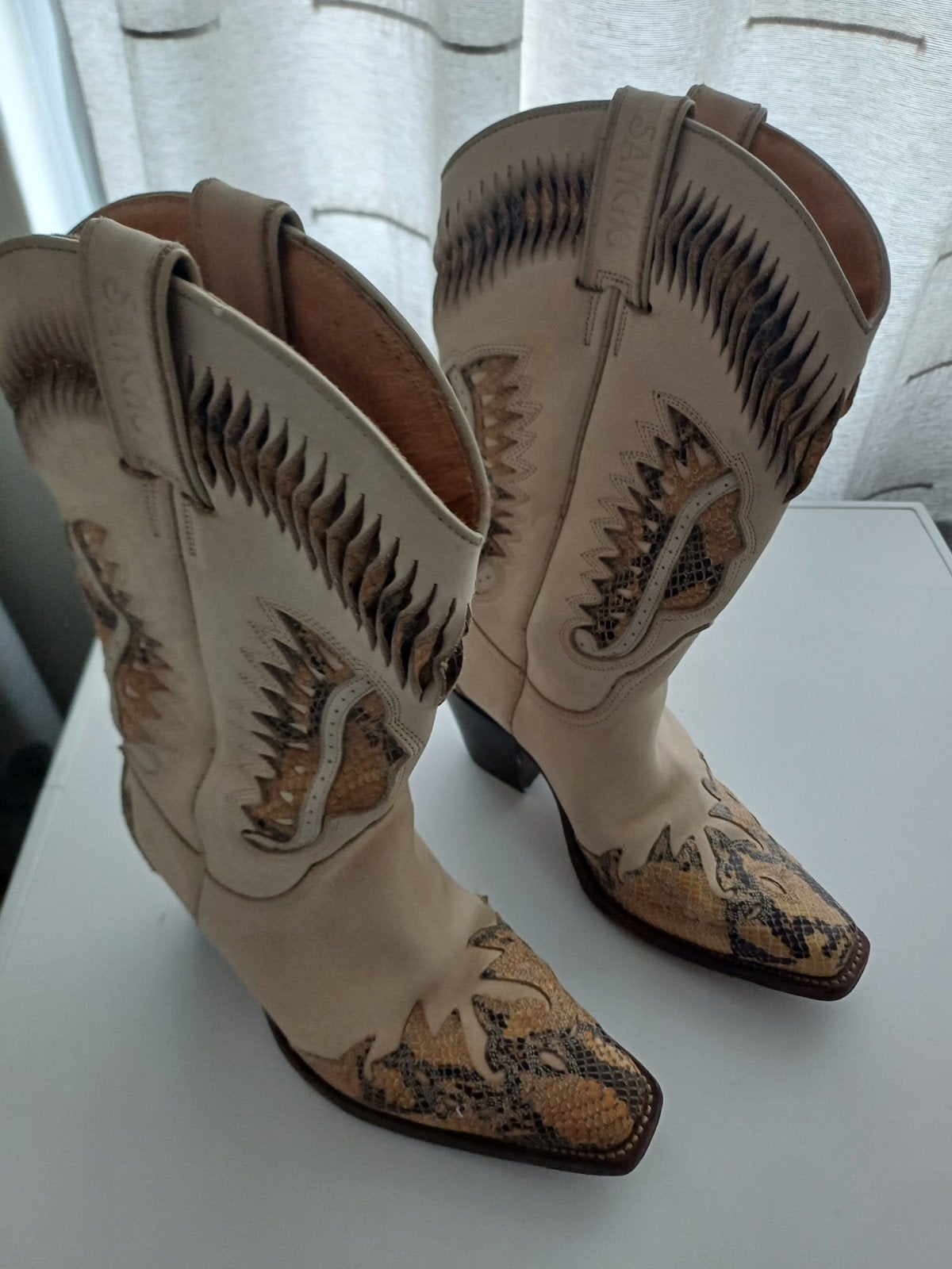 Sancho Boots cowboylaarzen maat 39, Sancho Boots, Beige, Lage of Enkellaarzen, Ophalen of Verzenden