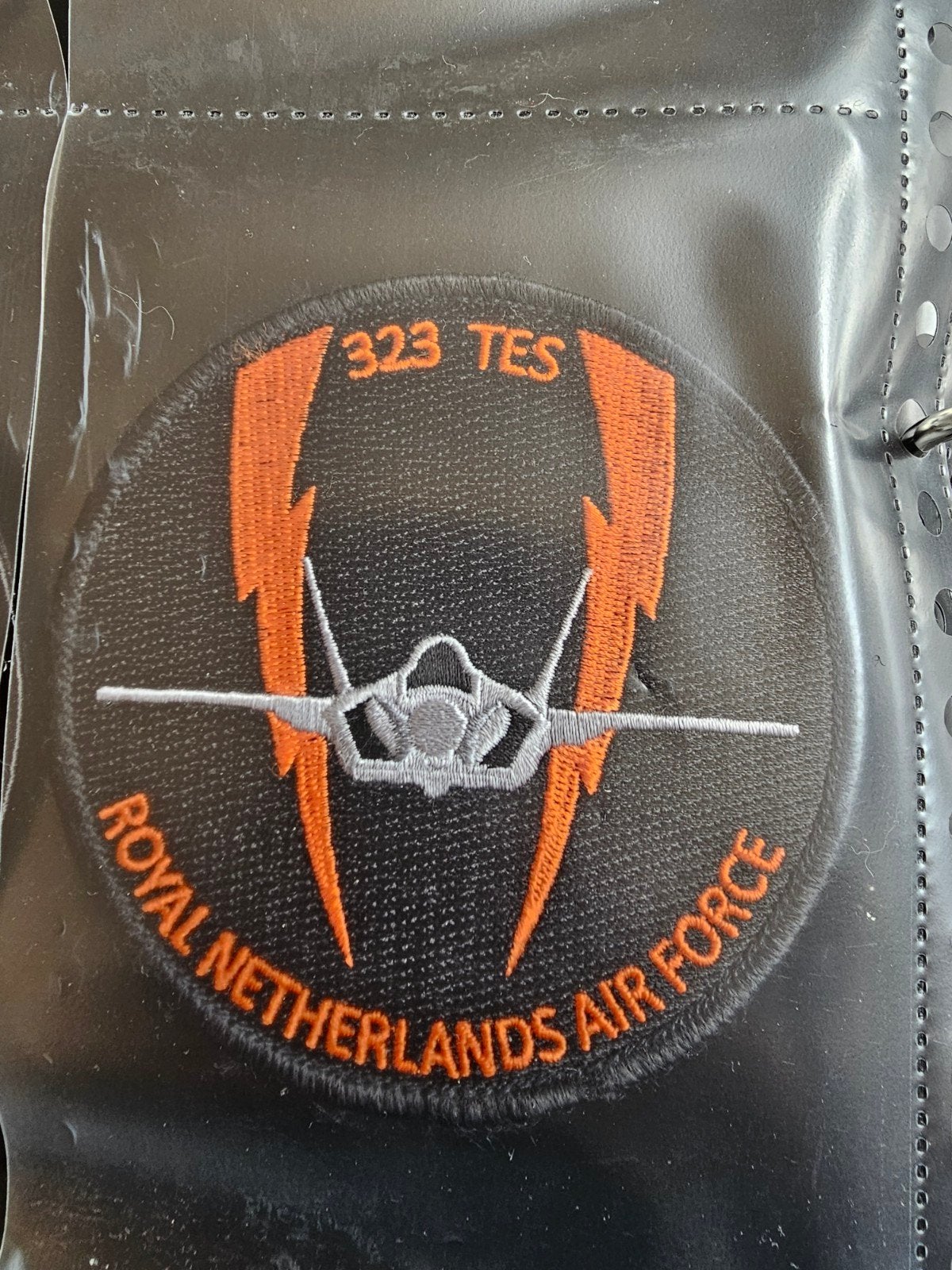323 squadron, Ophalen of Verzenden, Zo goed als nieuw, Patch, Badge of Embleem
