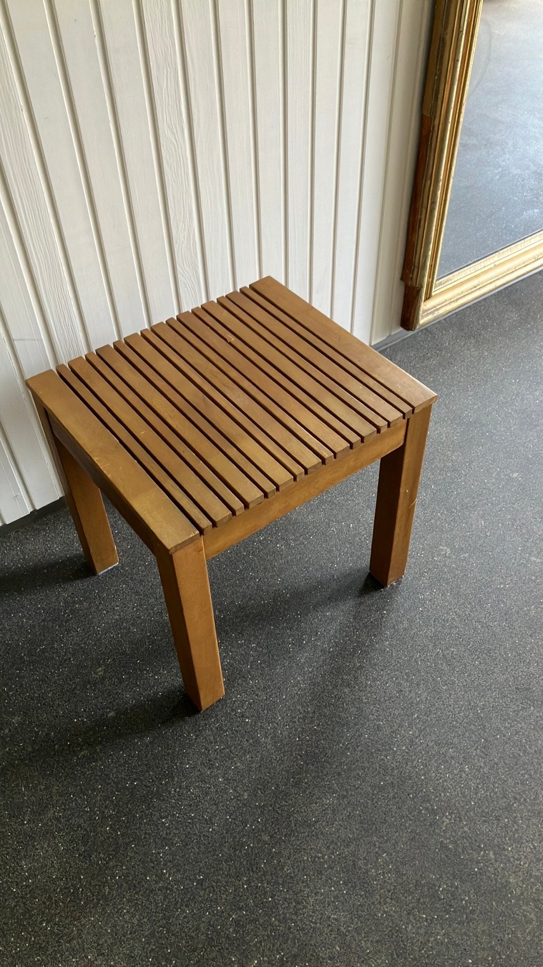 Design houten kruk/tafeltje, Ophalen, Zo goed als nieuw, Hout