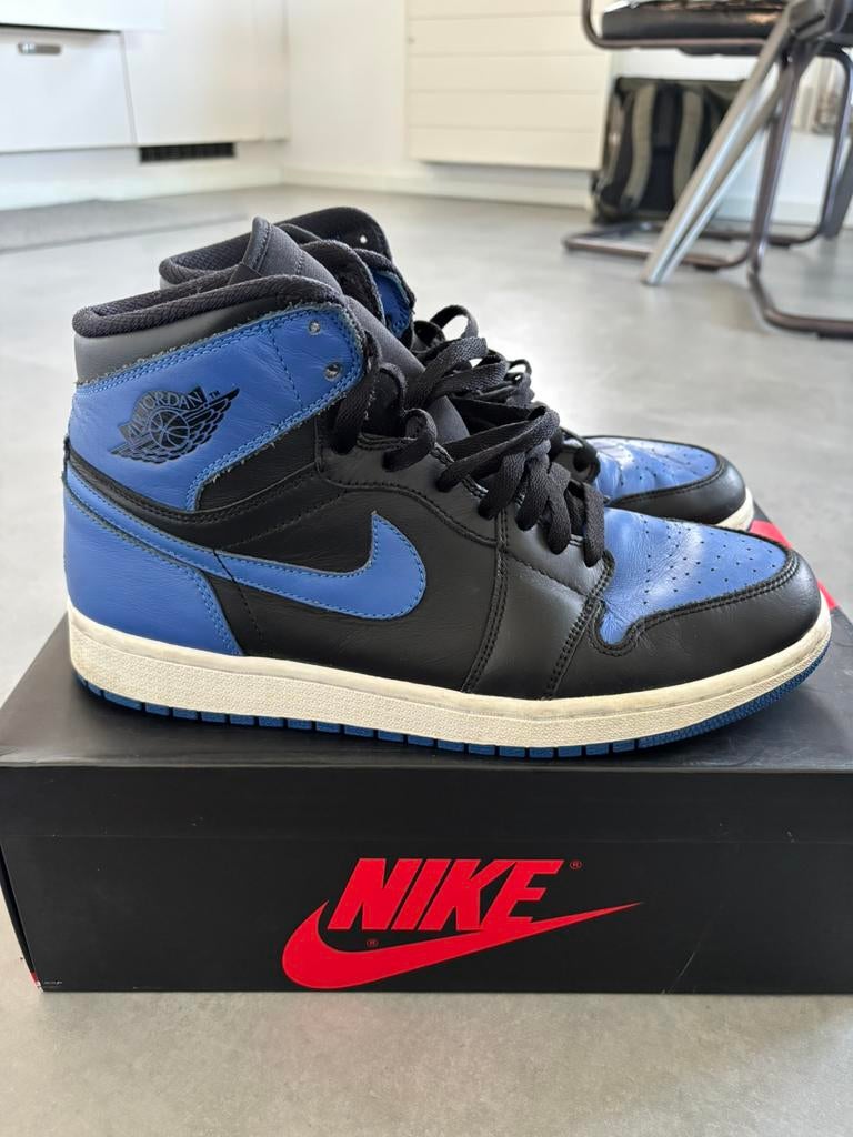 Te koop: Nike Air Jordan 1 Retro OG Royal blue 44,5, Kleding | Heren, Schoenen, Ophalen of Verzenden, Zo goed als nieuw, Blauw