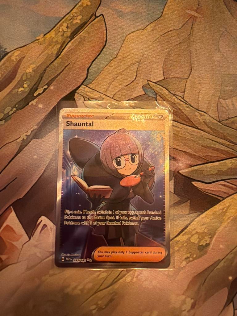 Pokemon Kaart Shauntal #243 Trainer Supporter, Ophalen of Verzenden, Zo goed als nieuw, Losse kaart, Foil