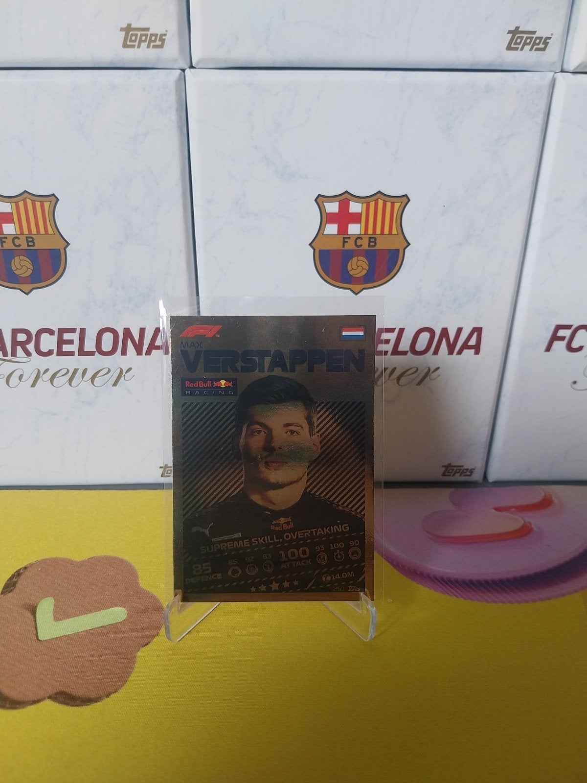 251 Max Verstappen Gold CARD Turbo Attax 2021, Hobby en Vrije tijd, Stickers en Plaatjes, Ophalen of Verzenden, Zo goed als nieuw