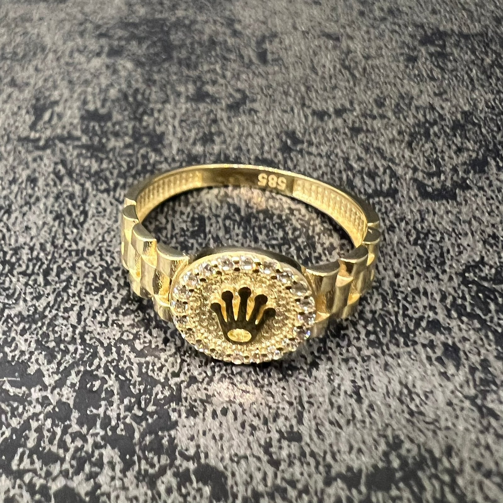 14 karaat gouden ring rolex model nieuw, Ophalen of Verzenden, Nieuw, Goud, Dame of Heer