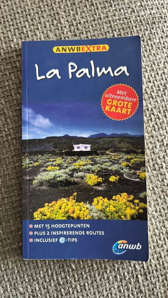 La Palma anwb reisgids met grote kaart, Europa, Ophalen of Verzenden, Zo goed als nieuw, Reisgids of -boek
