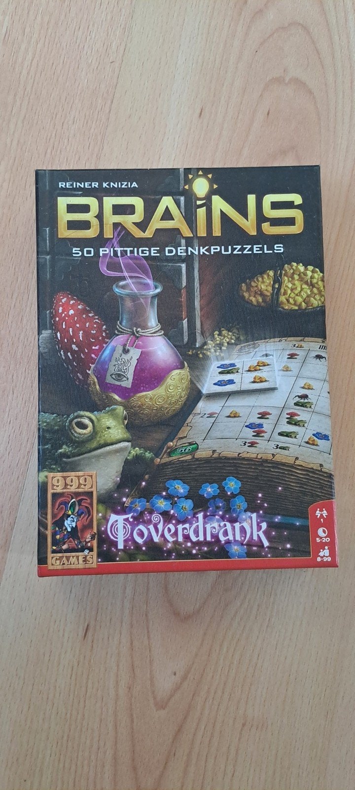 Brains Toverdrank: 50 Pittige Denk Puzzels, Een of twee spelers, Ophalen of Verzenden, Zo goed als nieuw, 999 Games