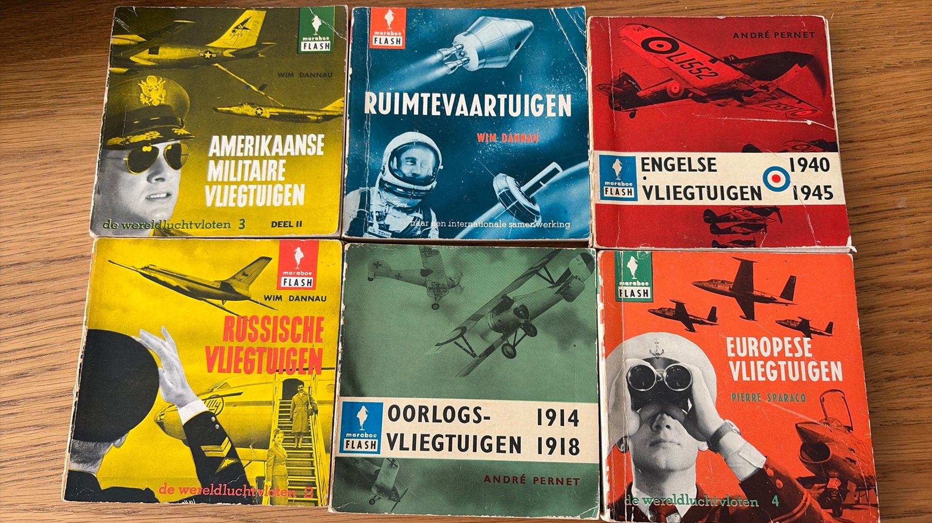 6 Maraboe Flash boekjes: Vliegtuigen en Ruimtevaartuigen, Ophalen, Niet van toepassing, Gelezen, Overige onderwerpen