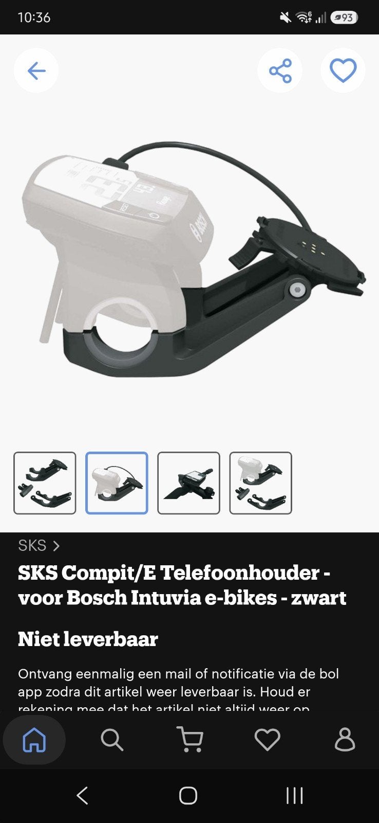 SKS Compit/E Telefoonhouder + SP Connect Adapter, Ophalen of Verzenden, Gebruikt, Bosch intuvia, sks germany