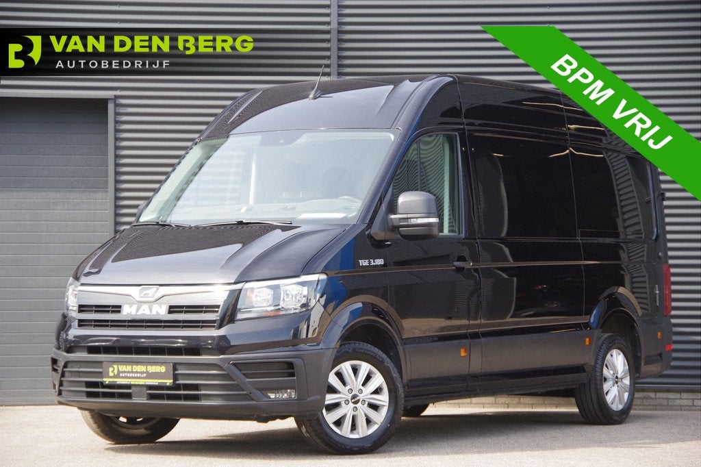 MAN TGE 3.180 35 2.0 L3H3(L2H2) 177PK AUT. 3-ZITS, TREKHAAK,, Stof, Gebruikt, Euro 6, 4 cilinders
