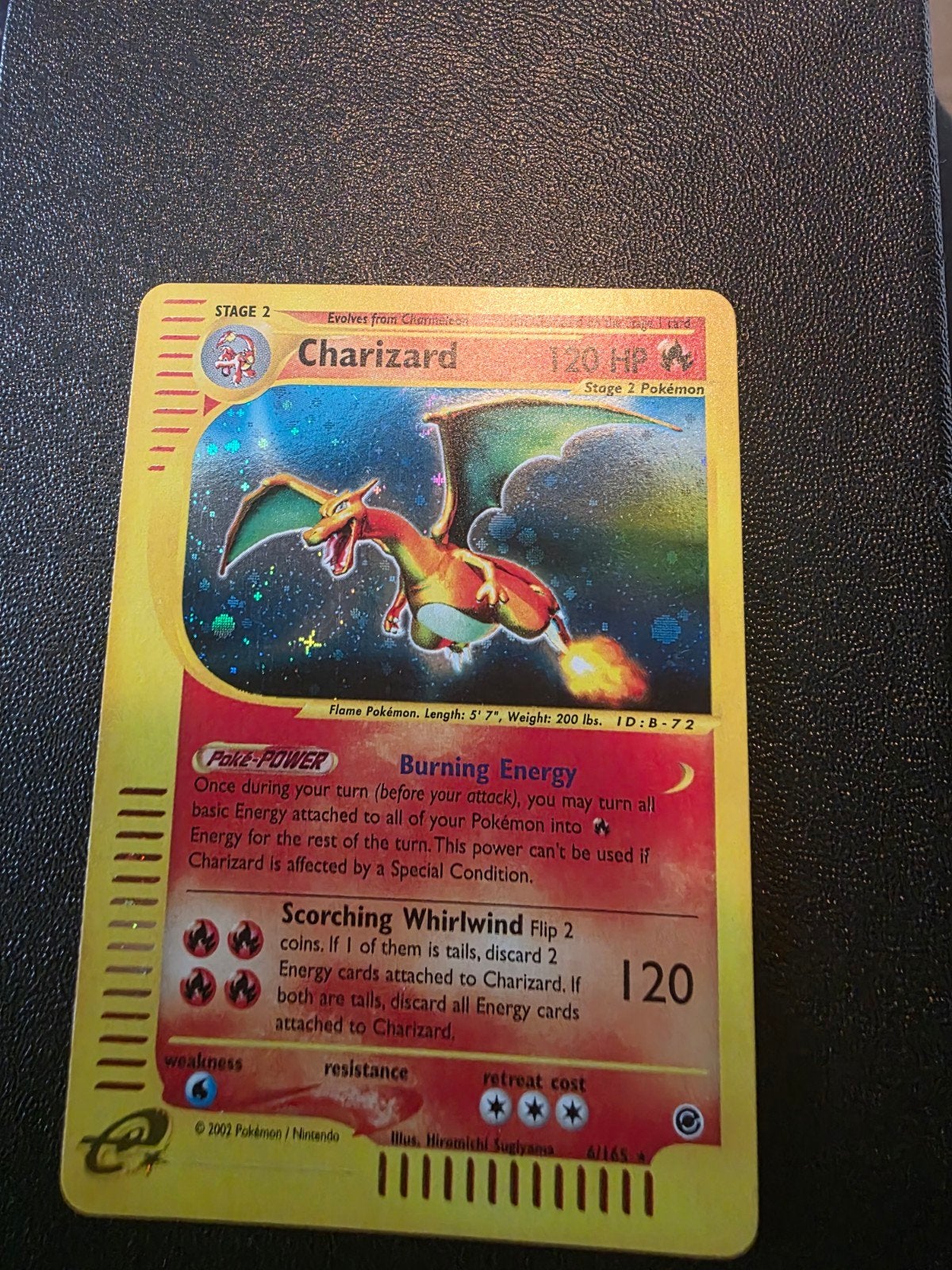 charizard expedition holo 6/165, Ophalen of Verzenden, Zo goed als nieuw