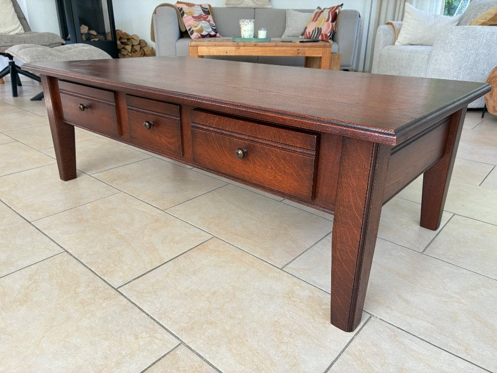 Luxe salontafel, Ophalen, 100 tot 150 cm, 50 tot 100 cm, Kersenhout