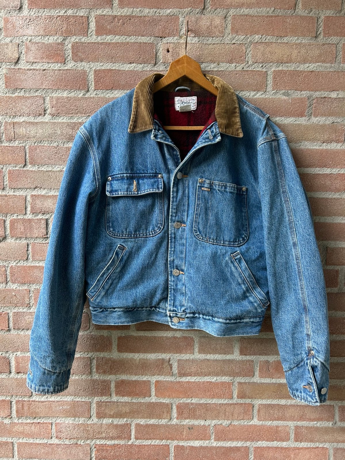 Polo Ralph Lauren Made in USA Denim Jack RRL Levi’s Big E, Kleding | Heren, Ophalen of Verzenden, Zo goed als nieuw, Maat 48/50 (M)