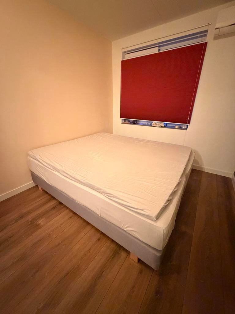 IKEA Boxspring SULTAN 180x220 cm grijs, Ophalen, Gebruikt, Tweepersoons, 180 cm