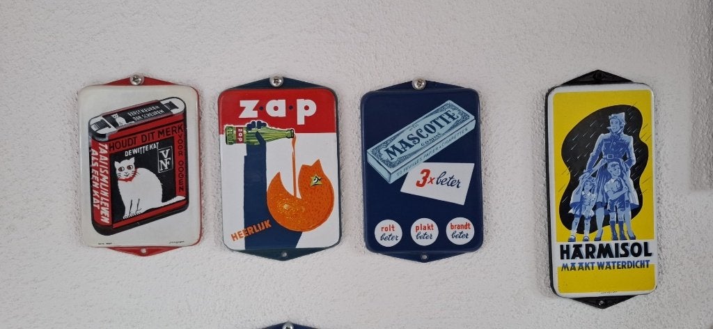 Schilderij te ruil aan geboden voor emaille deurpostbordjes!, Ophalen, Gebruikt, Overige typen