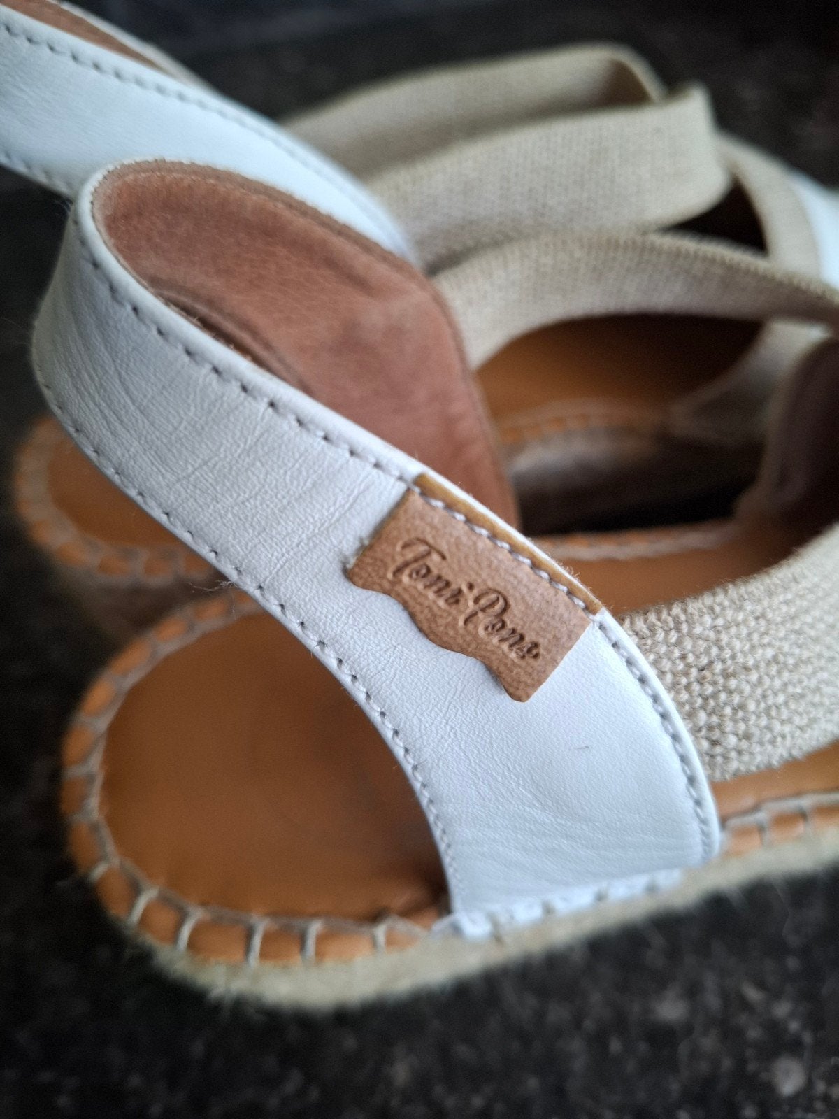Witte espadrilles,  40, Toni Pons, Wit, Ophalen of Verzenden, Zo goed als nieuw, Espadrilles of Moccasins