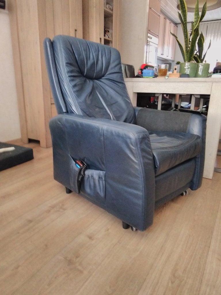 Himolla Senator sta op stoel, Ophalen, Gebruikt, Leer, 50 tot 75 cm