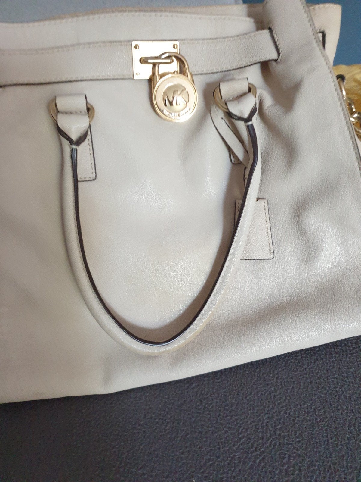 Michael Kors Handtas - Crème/Beige, Ophalen of Verzenden, Gebruikt, Beige, Handtas