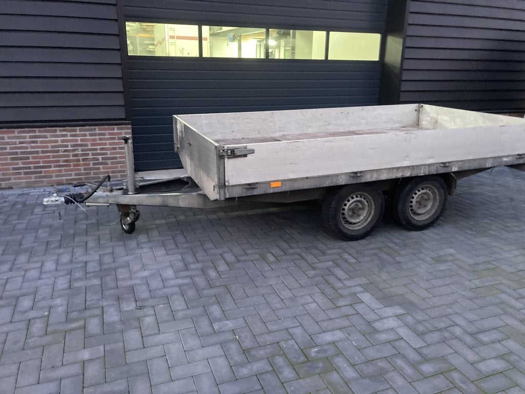 Plateauwagen aanhanger aanhangwagen tandemasser, Auto diversen, Aanhangers en Bagagewagens, Gebruikt