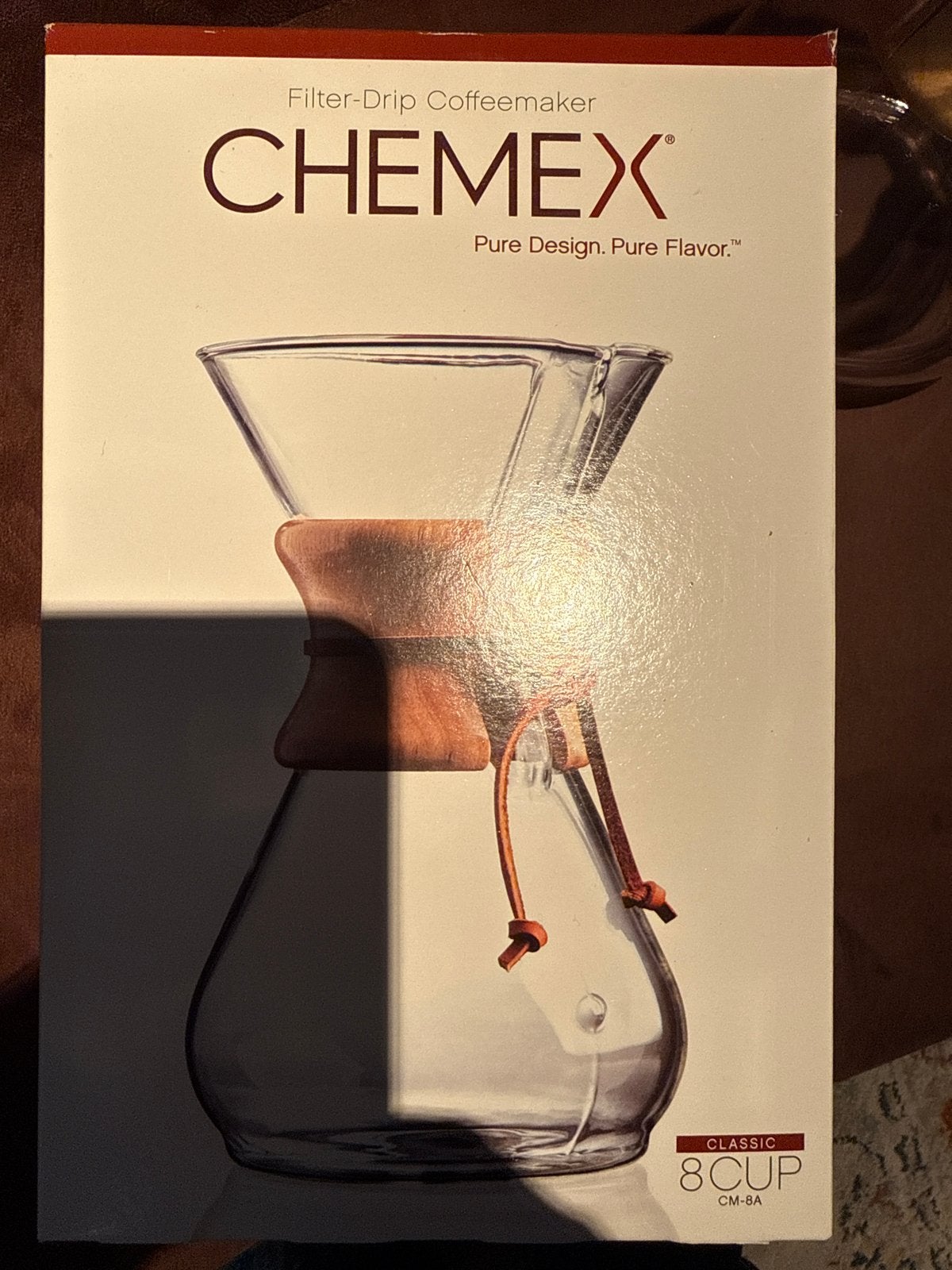 Chemex Classic 8-kops filterkoffiezetapparaat, Gemalen koffie, Ophalen of Verzenden, 4 tot 10 kopjes, Koffiemachine