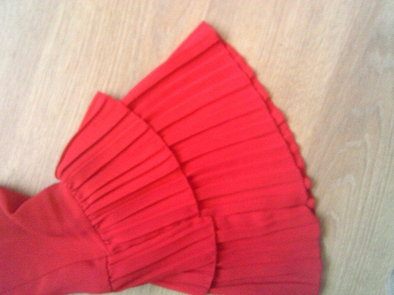 Costes Flare plisse rode top maat S, Verzenden, Lange mouw, Costes, Maat 36 (S)