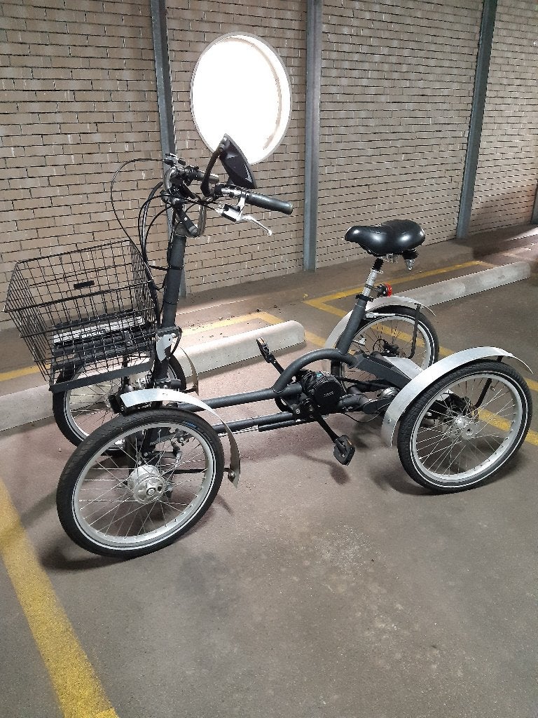 4-wiel fiets Quattro Solo met elektrische ondersteuning, Ophalen, Zo goed als nieuw, 30 tot 50 km per accu, Overige merken