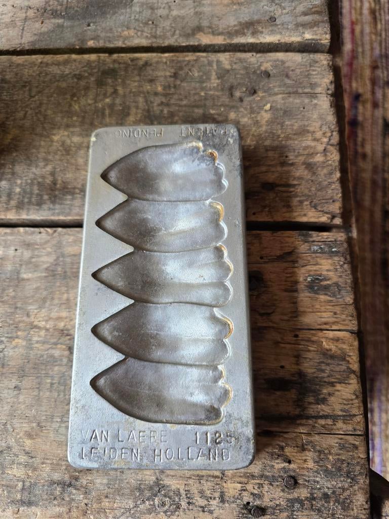 Oude marsepeinvorm: Van Laere Leiden nr 1125 patent, Antiek en Kunst, Ophalen of Verzenden