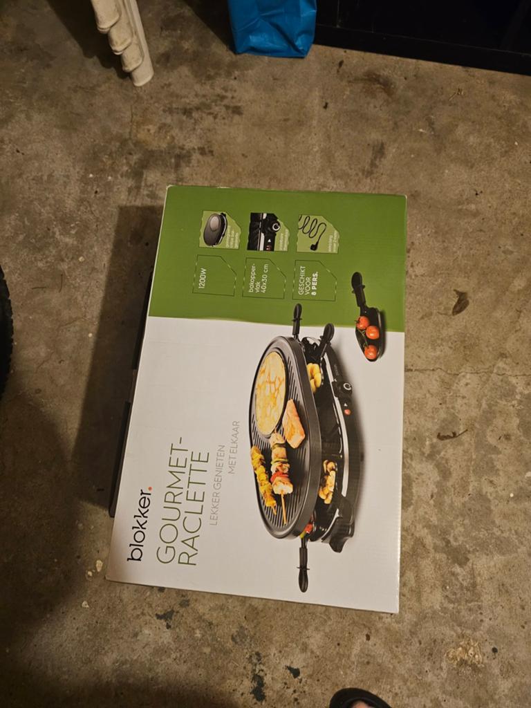 Blokker Gourmet-Raclette - Nieuw in doos!, Ophalen of Verzenden, Nieuw, 8 personen of meer