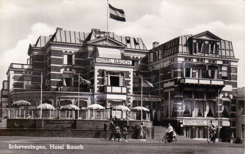 01128 Scheveningen - Hotel Rauch, Verzenden, 1940 tot 1960, Gelopen, Zuid-Holland