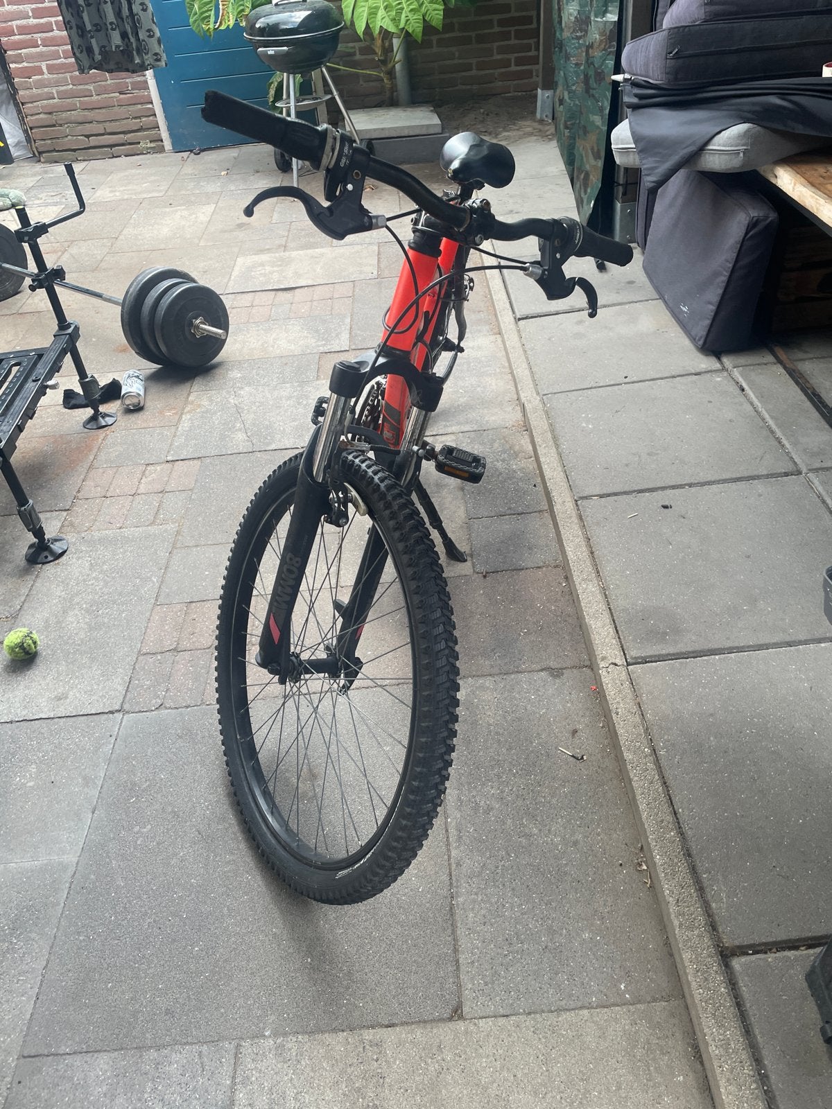Rockrider 340 mountainbike met kapotte versnelling, Fietsen en Brommers, Fietsen | Mountainbikes en ATB, Gebruikt, Hardtail, Velgrem