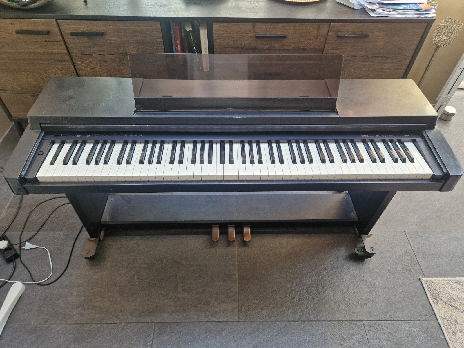 Elektrische Piano Yamaha Clavinova, Muziek en Instrumenten, Piano's, Ophalen, Gebruikt, Zwart