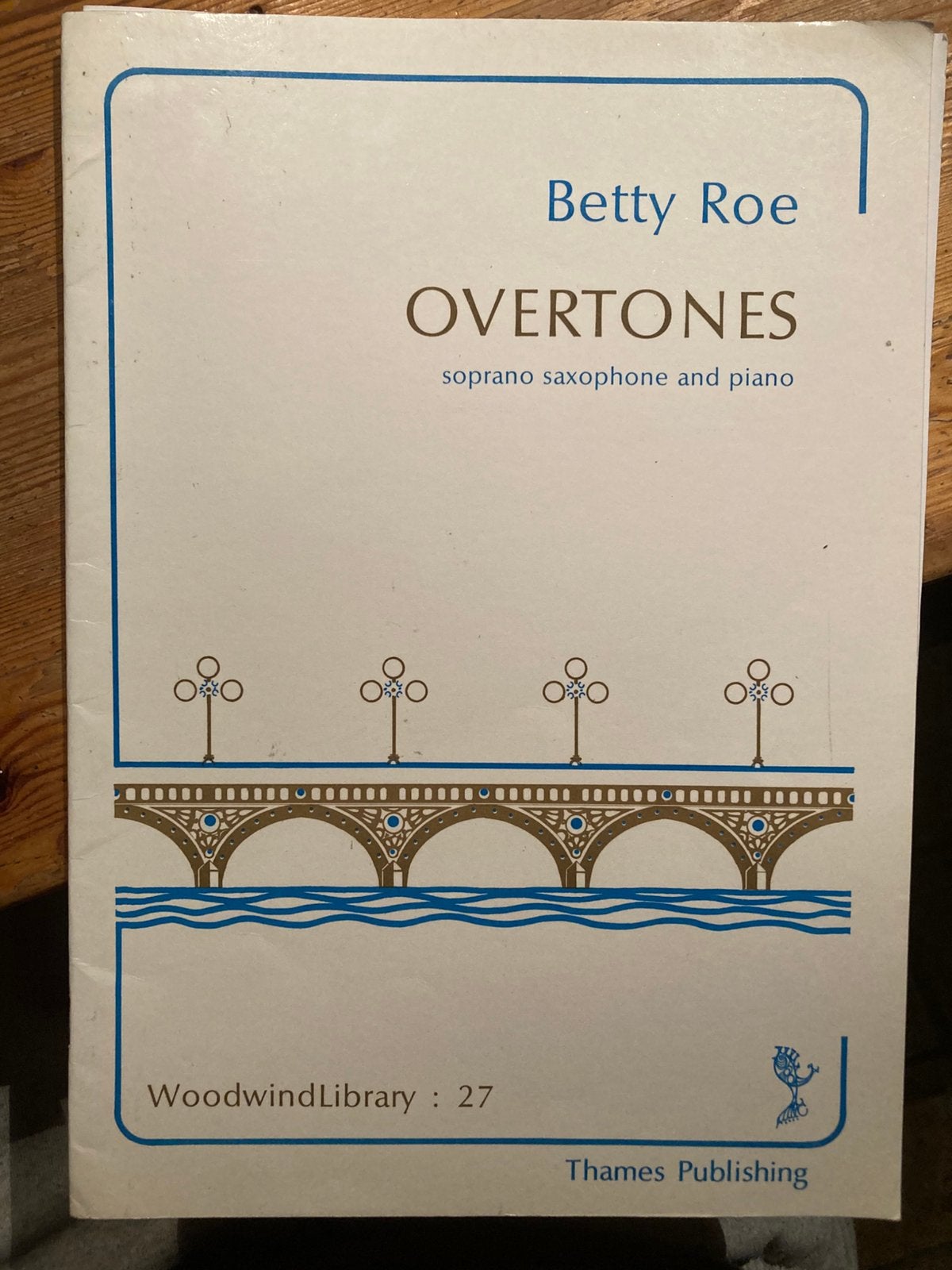 Overtones, Betty Roe voor sopraansax en piano, Gebruikt, Piano, Klassiek, Ophalen of Verzenden