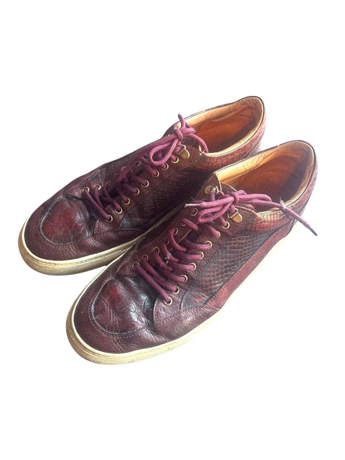 Mason Garments Sneakers – Maat 45 – Bordeauxrood, Overige kleuren, Ophalen of Verzenden, Sneakers of Gympen, Zo goed als nieuw