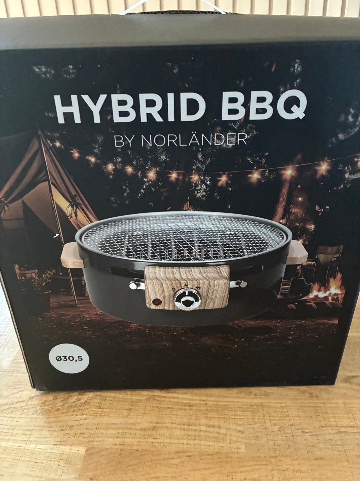 Nieuwe Norländer Hybride Tafel BBQ - Elektrisch & Houtskool, Ophalen of Verzenden, Nieuw
