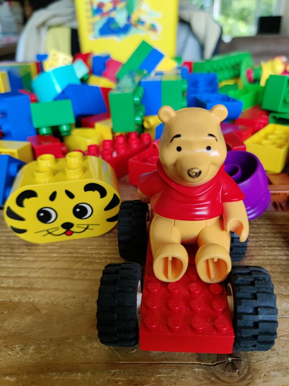 Lego dublo emmer vol met stenen., Kinderen en Baby's, Speelgoed | Bouwstenen, Ophalen, Gebruikt, Overige merken