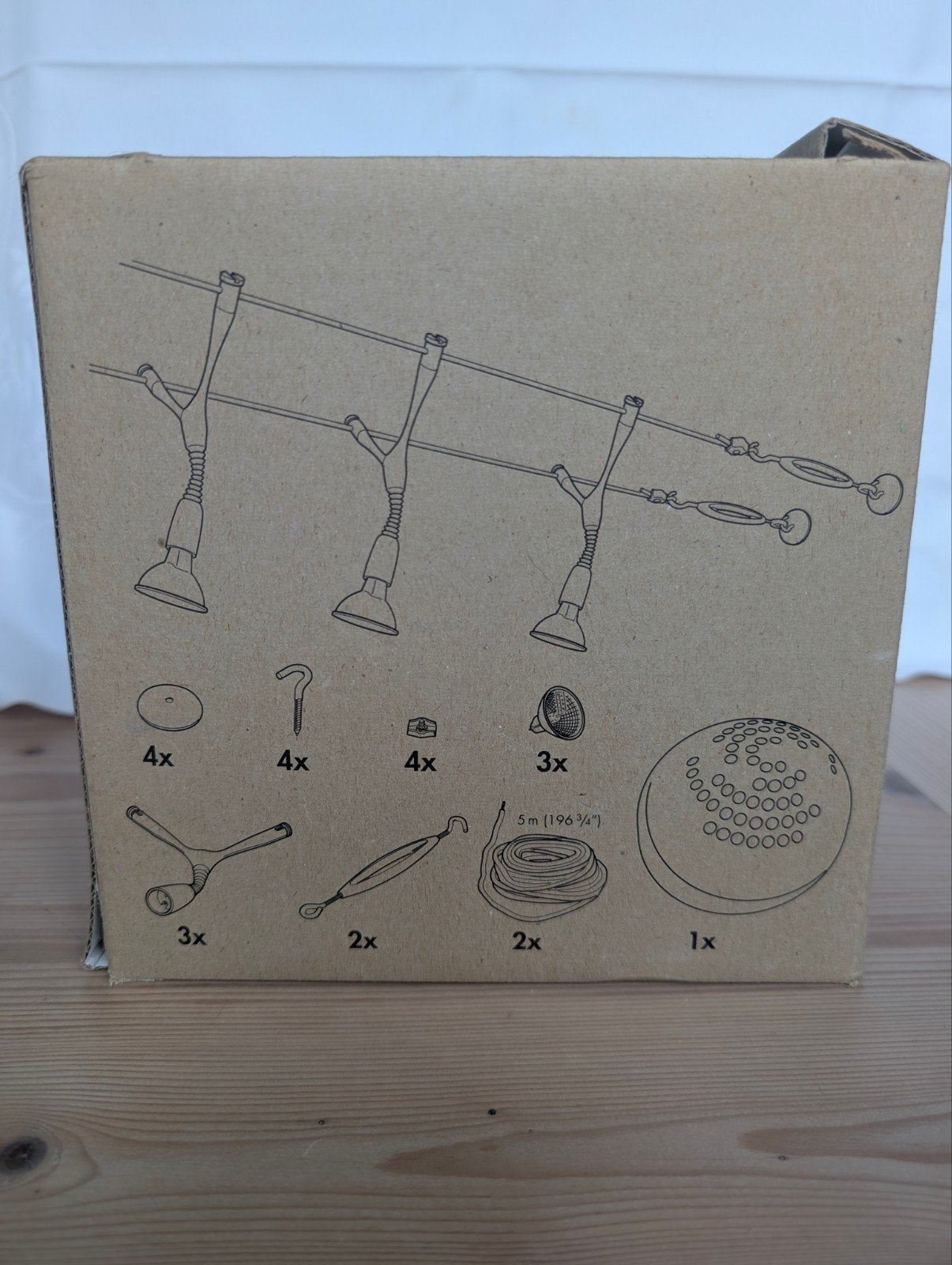 Vintage IKEA JAGARE Lamp, Carl Öjerstam, Nieuw in doos, Metaal, Grijs, Nieuw, Overige fittingen