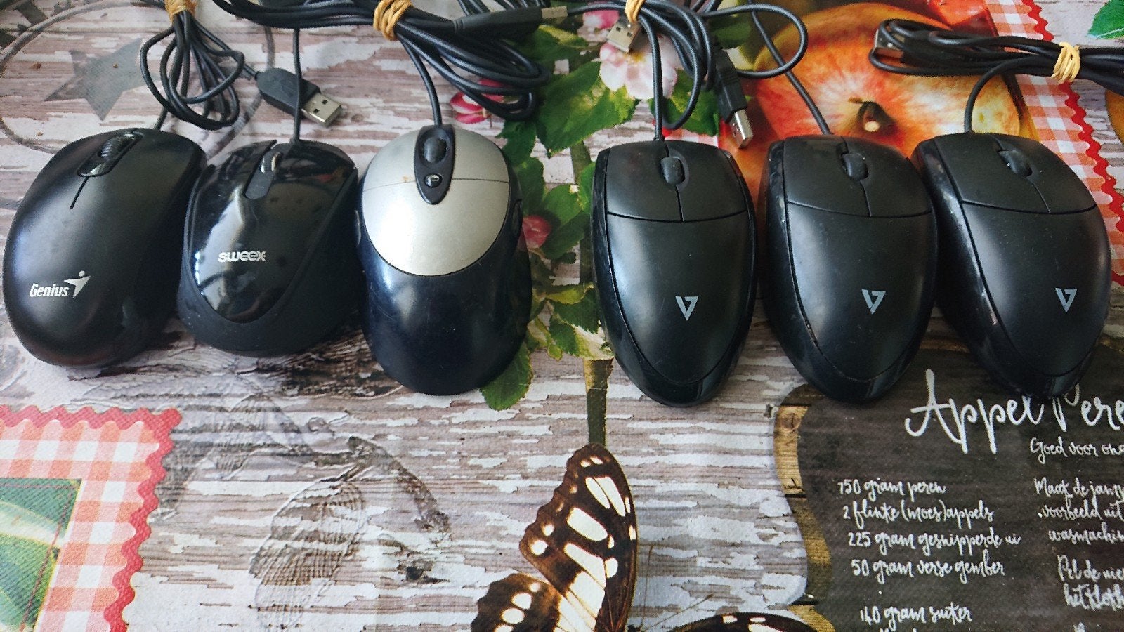 6 stuks diverse optische usb muizen, Muis, Rechtshandig, Ophalen of Verzenden, Zo goed als nieuw
