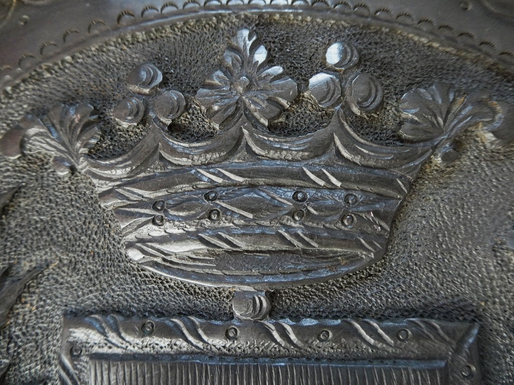 Tinnen bord Familie wapen De Casaux Frankrijk heraldiek, Ophalen of Verzenden