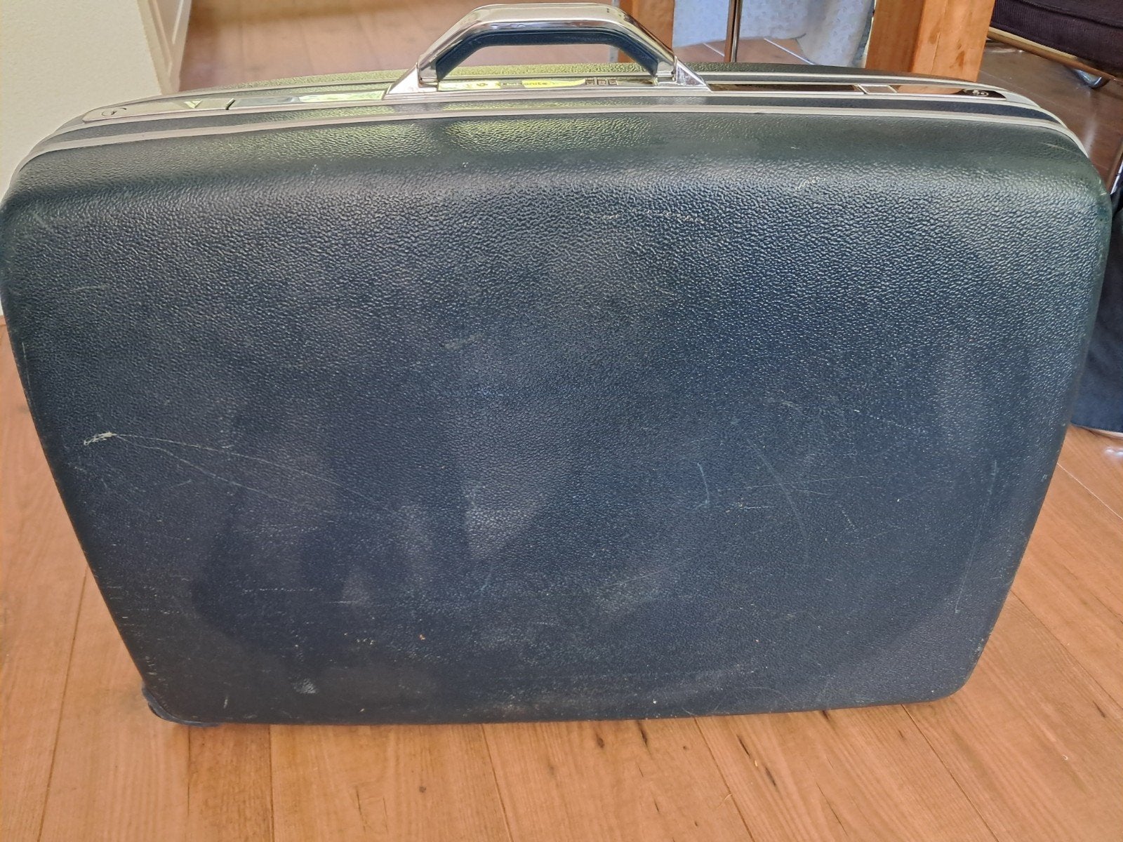 Vintage Samsonite Koffer - Donkerblauw, Ophalen, Gebruikt, 50 tot 60 cm, Hard kunststof