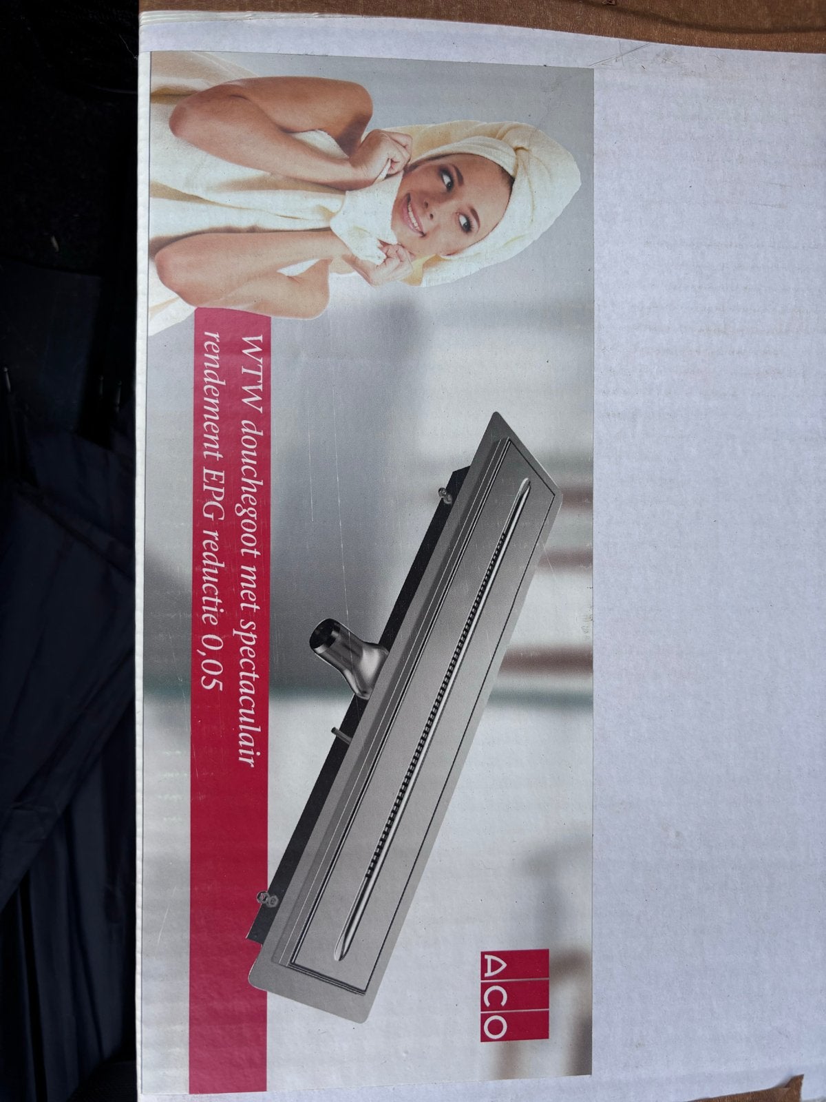 ACO ShowerDrain X-WTW 800/3 douchegoot - Nieuw in verpakking, Doe-het-zelf en Verbouw, Sanitair, Ophalen, Nieuw, Rvs, Douche