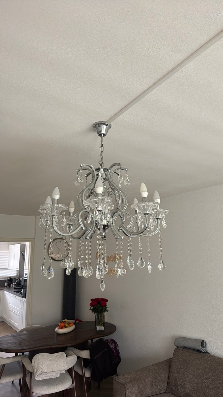 Kroonluchter, Huis en Inrichting, Lampen | Kroonluchters, Ophalen, Zo goed als nieuw