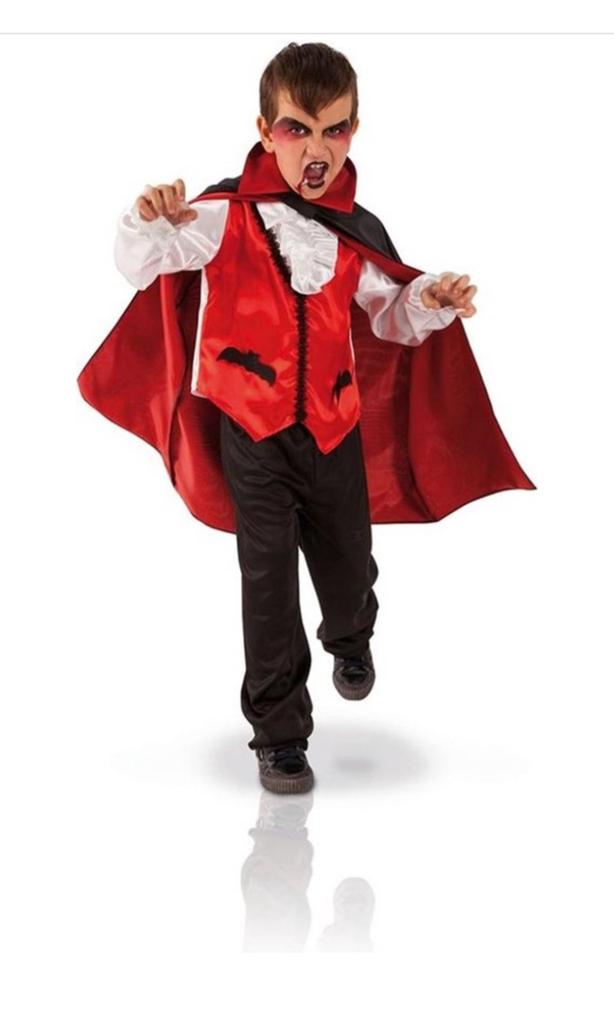 Halloween Dracula Kostuum Kind - Maat 110-122 (4-delig), Ophalen of Verzenden, Nieuw, 110 t/m 116, Jongen