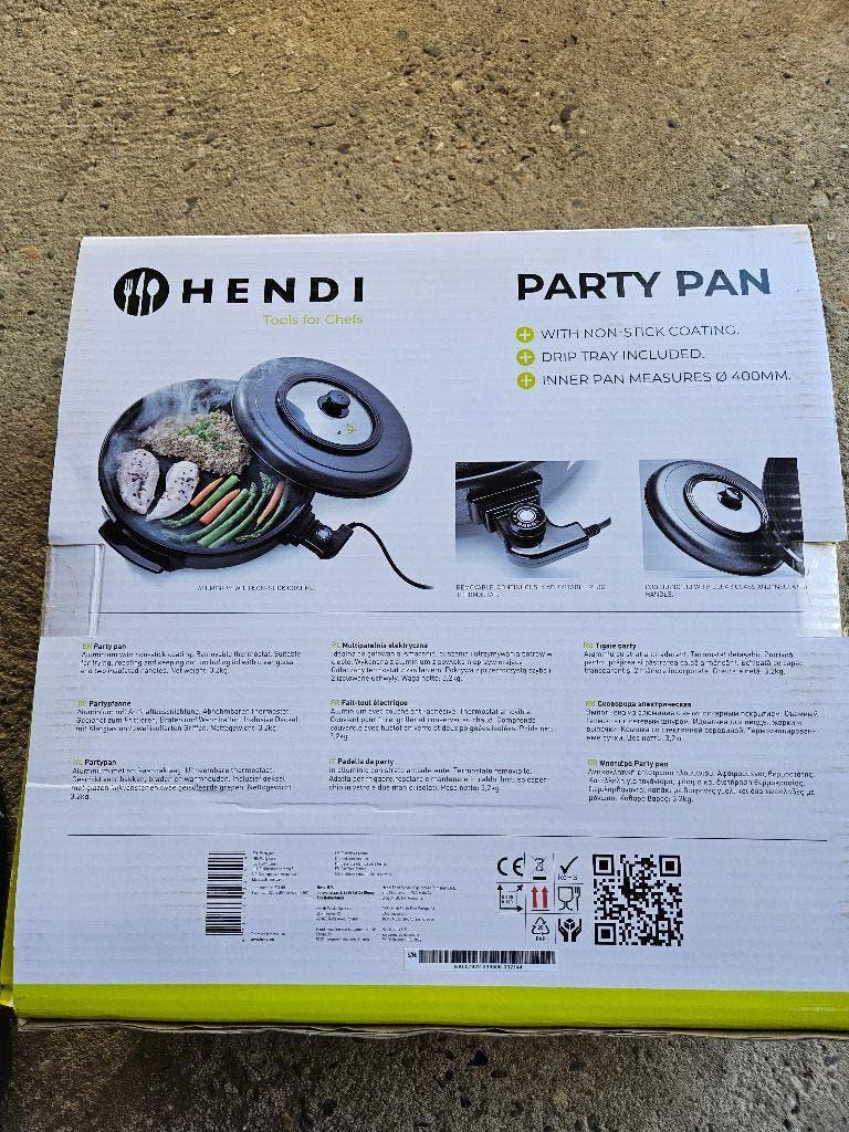 Hendi party pan, Huis en Inrichting, Ophalen, Zo goed als nieuw, Overige materialen, Overige typen