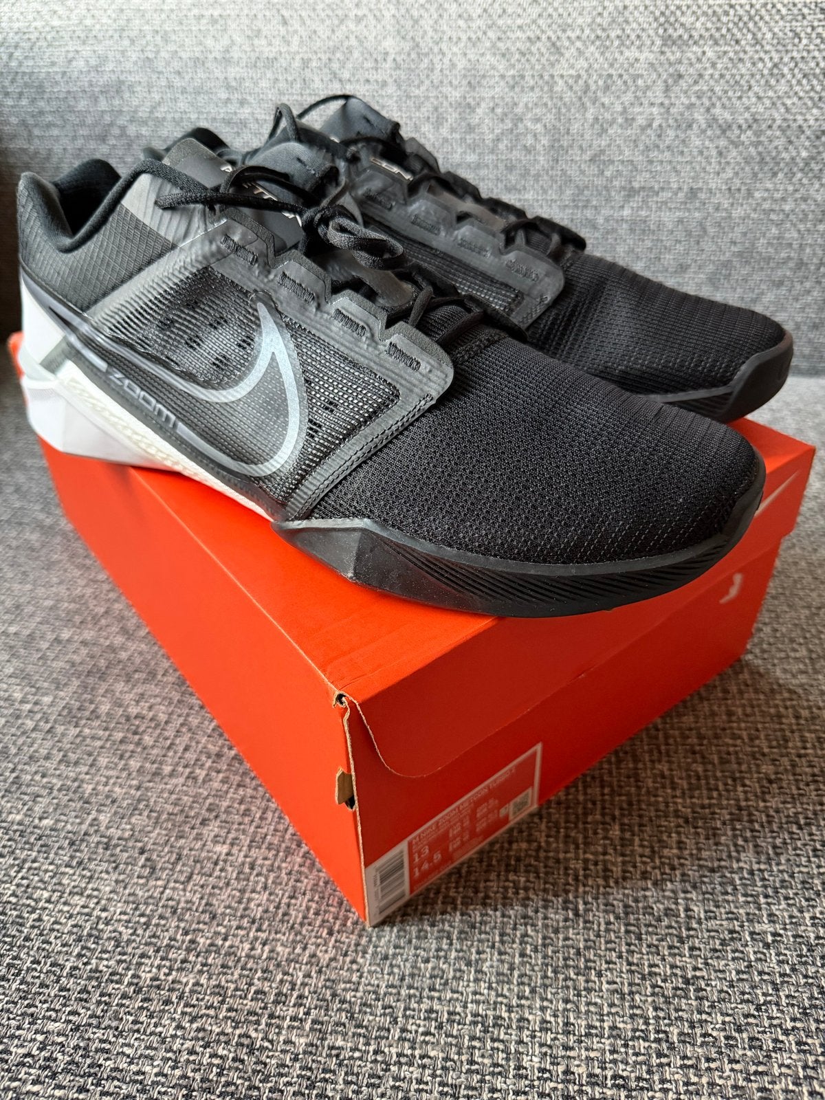 Nike M Zoom Metcon Turbo 2 - Nieuw in doos - Maat 47.5, Nieuw, Ophalen of Verzenden, Sportschoenen, Zwart
