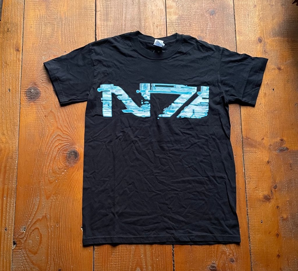 Mass Effect N7 T-shirt – Gildan – Deadstock – Maat M  -A-256, Kleding | Heren, T-shirts, Zwart, Onbekend, Nieuw, Onbekend