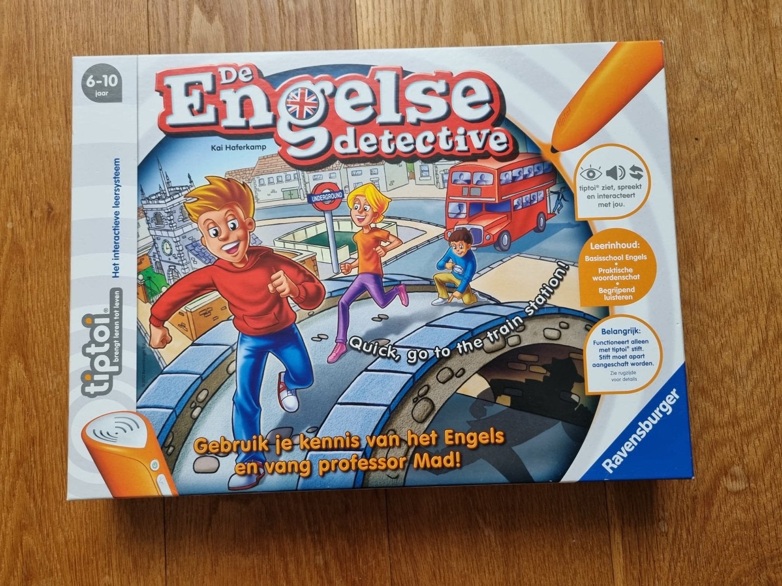 Tiptoi De Engelse Detective Ravensburger, Ophalen of Verzenden, Zo goed als nieuw, Taal en Lezen, Met geluid