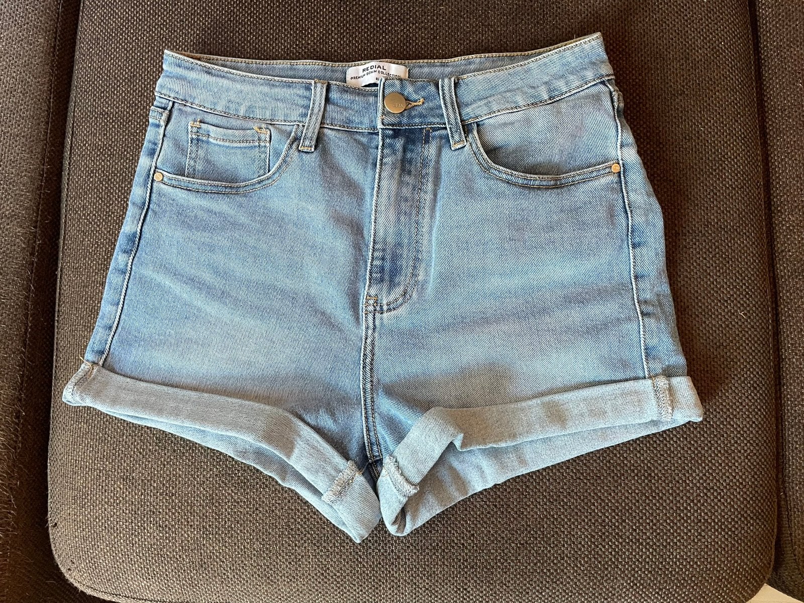 Redial denim jeans short lichtblauw maat 38, Ophalen of Verzenden, Zo goed als nieuw, Blauw, W30 - W32 (confectie 38/40)