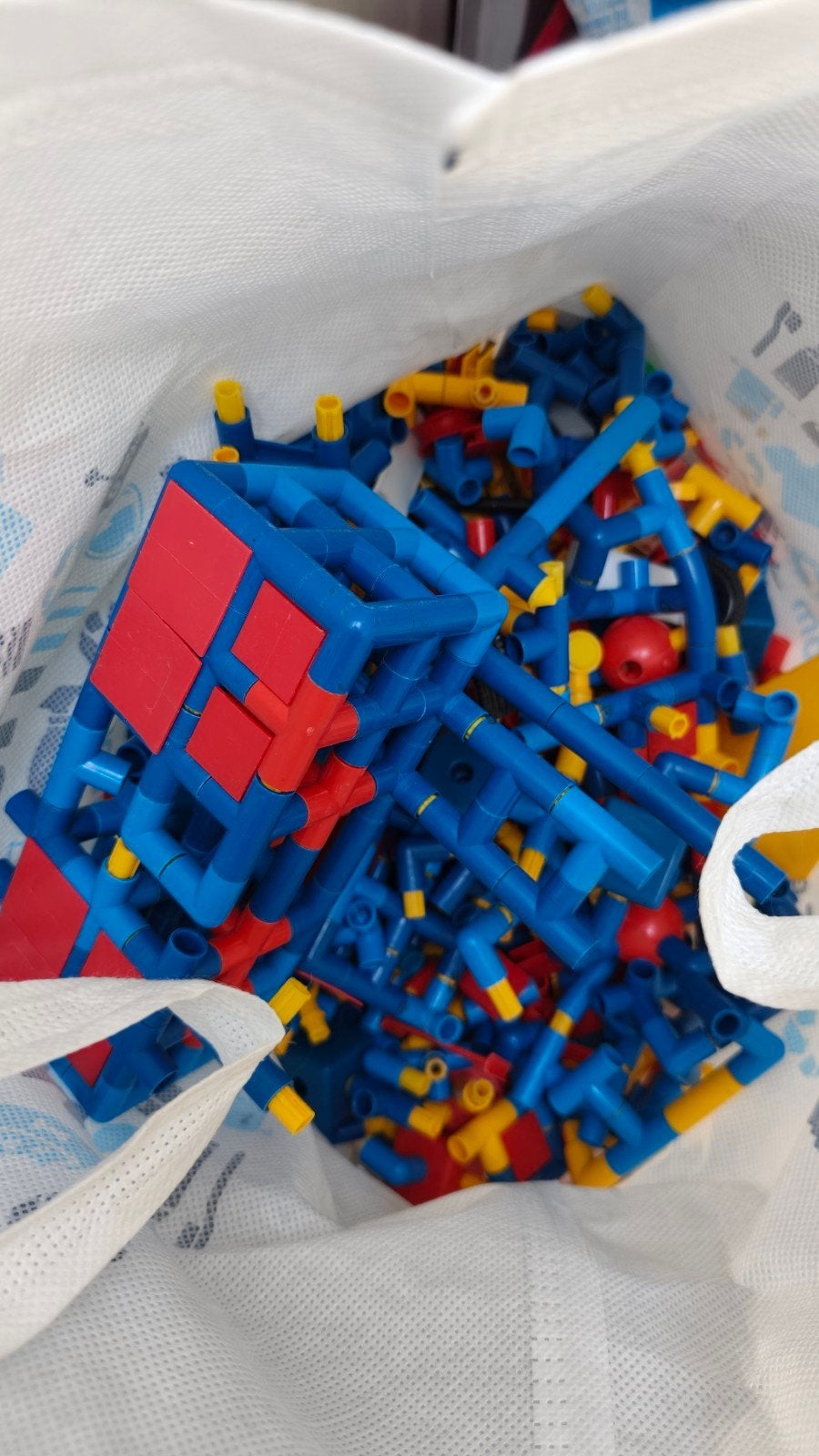 Grote zak met constructiespeelgoed, Ophalen of Verzenden, Gebruikt, Overige merken