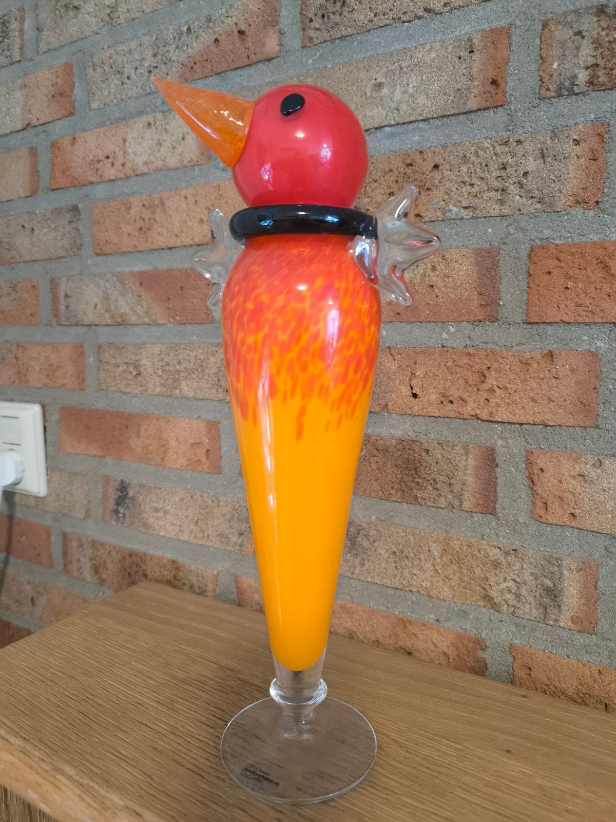 Set van 4 Strömbergshyttan glazen vogels, Antiek en Kunst, Kunst | Designobjecten, Handgemaakt, Meerkleurig, Object, Ophalen