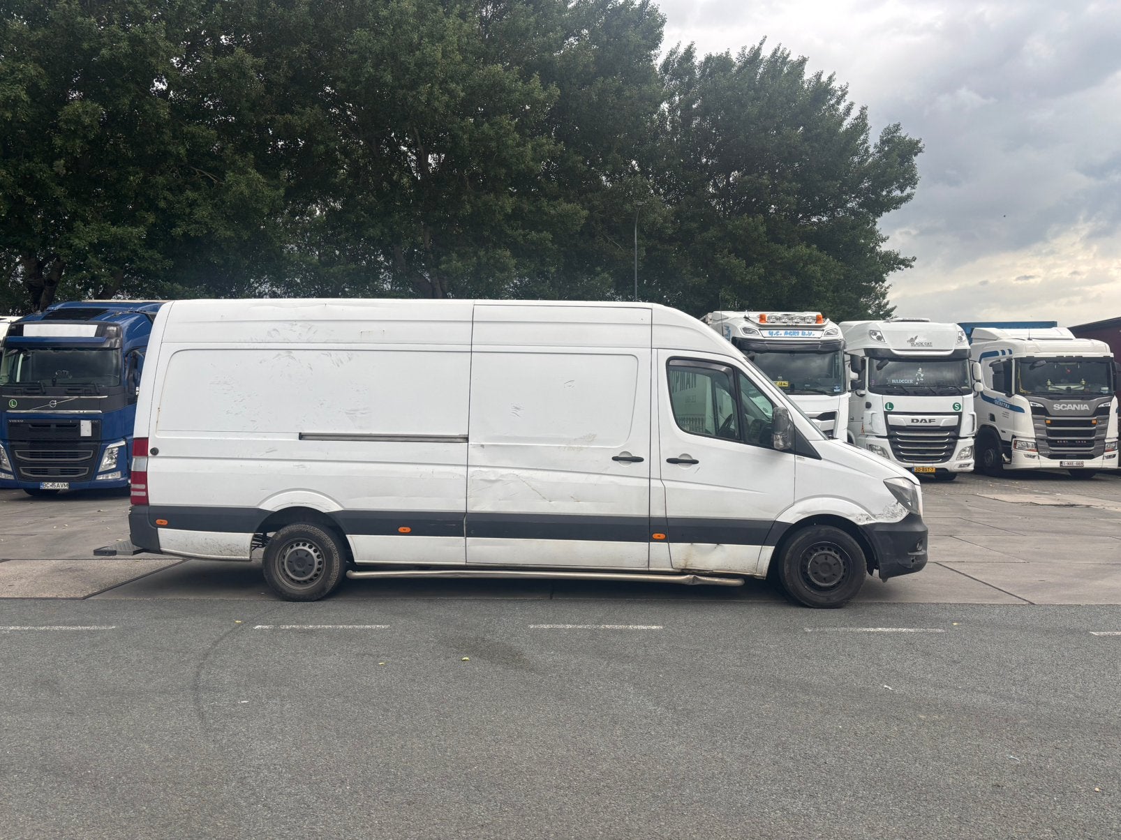 Mercedes-Benz Sprinter 2.1 CDI 105KW 2018 apk nieuw, Auto's, Bestelauto's, Automaat, Stof, Wit, Mercedes-Benz